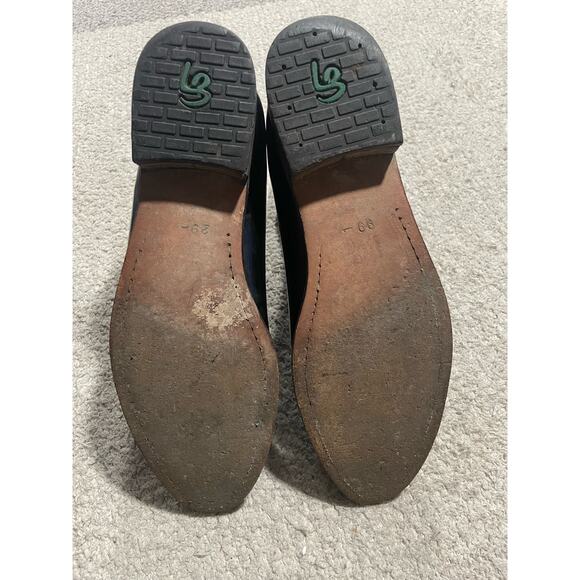 La Barca Charol Botine Chelsea Boots Men's Size 10 Slip On Patent Leather Black - Picture 2 of 16